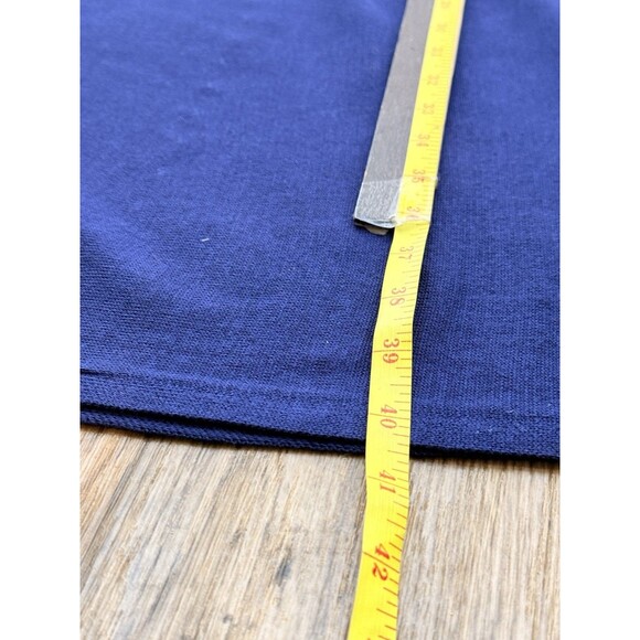 Women's Draper James Belted Elbow Sleeve Sweater Dress 2XL Blue /White Midi New - Picture 8 of 14